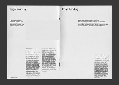 Debut A4 publication template