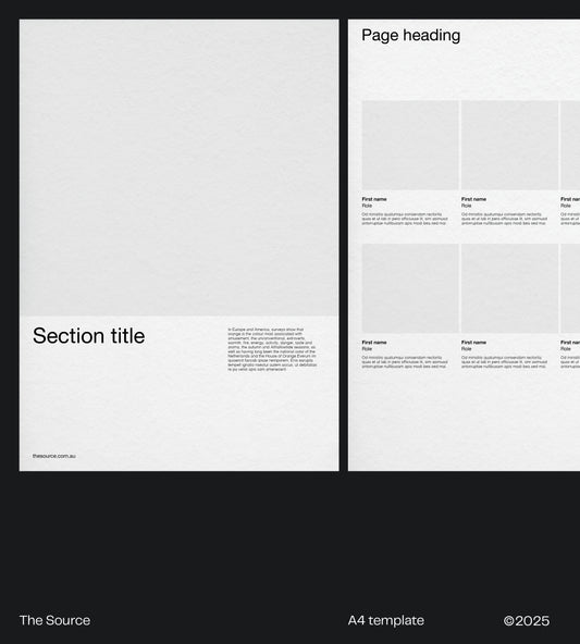 Debut A4 publication template