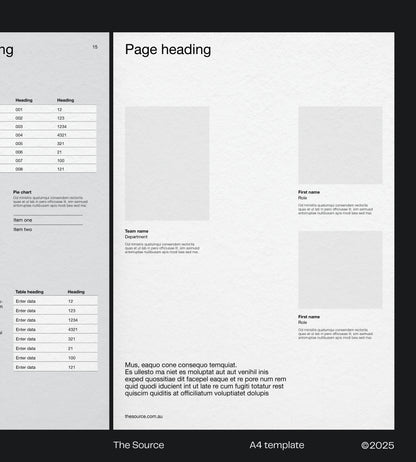 Debut A4 publication template