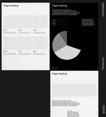 Debut A4 publication template