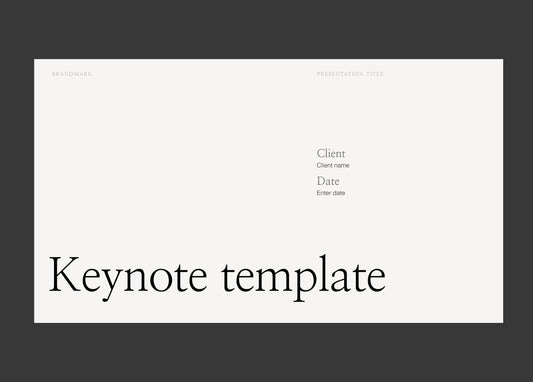 Creative Keynote template